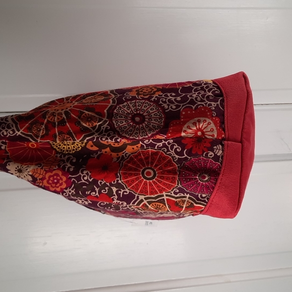 Fabric Lightweight Floral Handmade Cotton Shoulder Purse Bag Tote Carry All - Picture 8 of 14